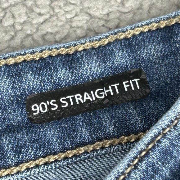 Judy Blue 90s Straight Fit Jeans Womens 7/28 Blue Denim Medium Wash Stretch - Picture 6 of 12